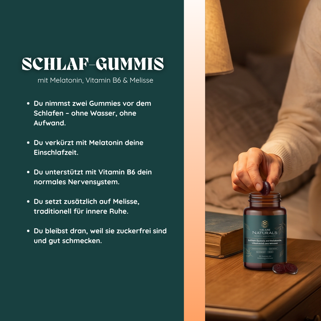 Sleep Gummies with Melatonin, Vitamin B6 and Lemon Balm