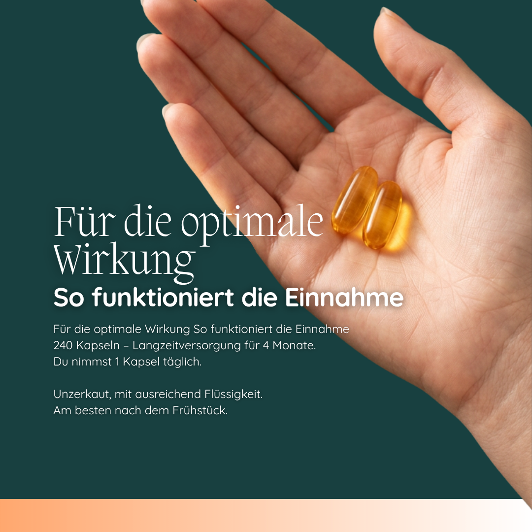 Fish oil capsules with Omega 3, Vitamin D3 + Vitamin K2
