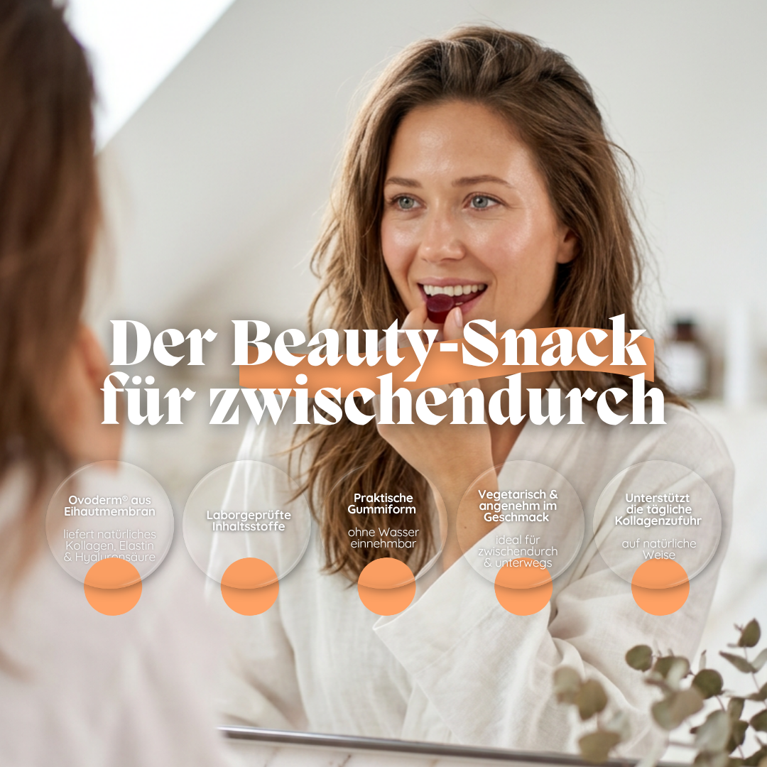 Vegetarische Kollagen-Gummies mit Ovoderm® (Eihauthydrolysat)