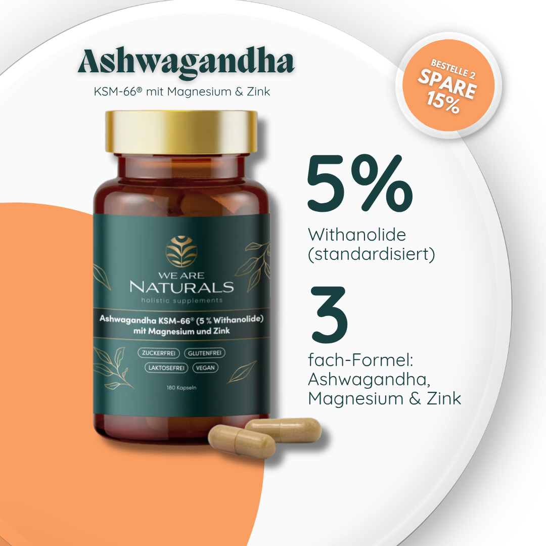 Ashwagandha KSM 66® mit Magnesium und Zink