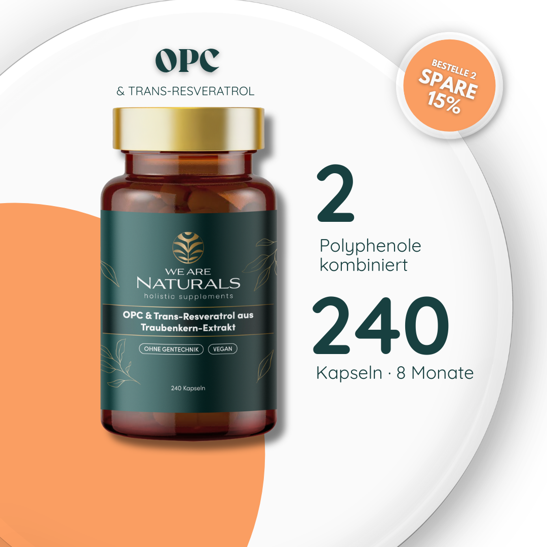 OPC & Trans-Resveratrol aus Traubenkern-Extrakt