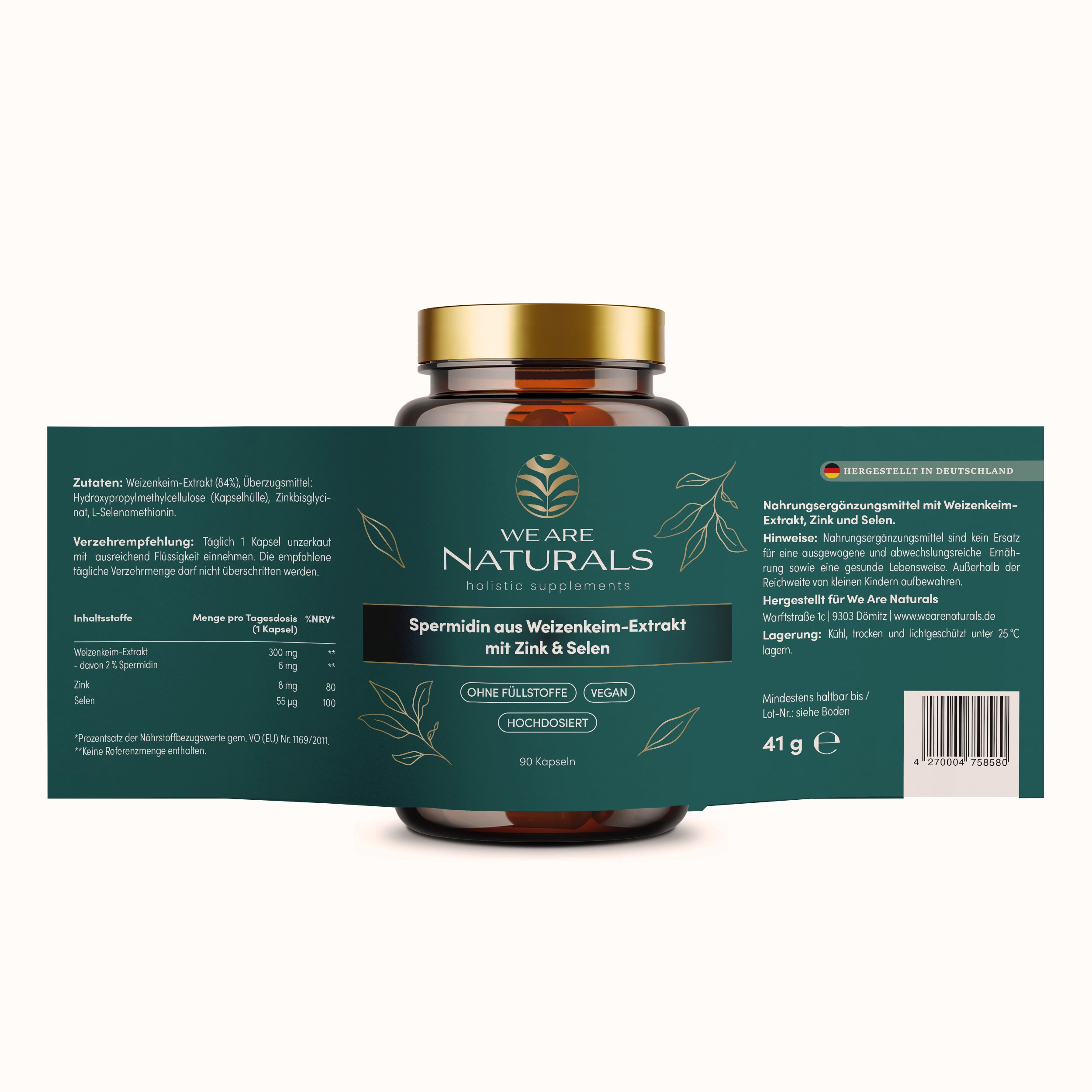 Spermidin (hochdosiert)  mit Zink und Selen