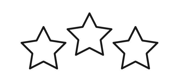 Drei-Sterne-Icon – steht für geprüfte Qualität und Kundenzufriedenheit